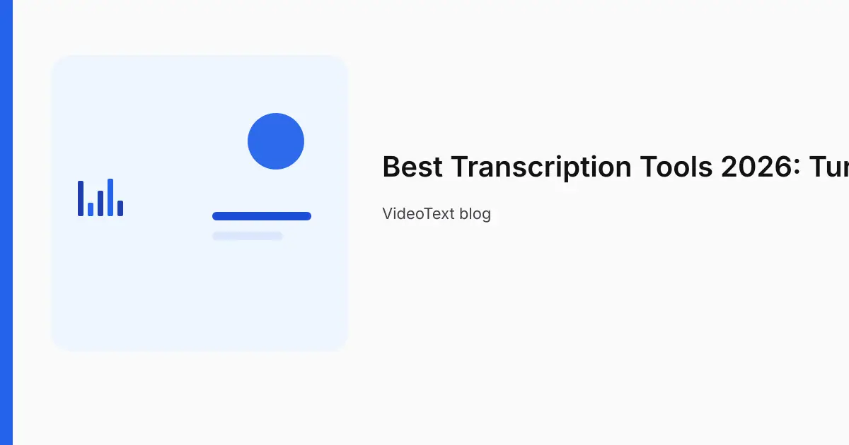 Illustration comparing transcription tool choices side by side