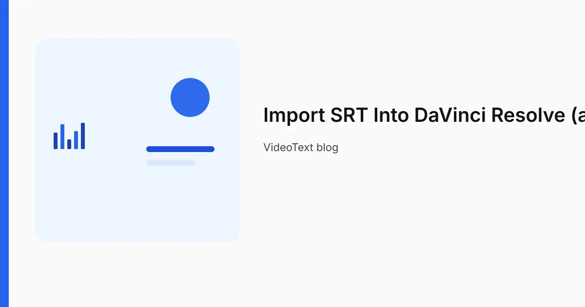 An SRT file being placed onto a subtitle track above video tracks on a generic editing timeline